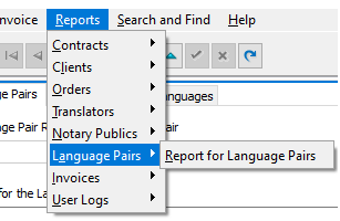 Our Enterprise (Multiuser) Edition enables the users that you create to track our language pairs and to see reports by language pairs...