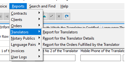 Our Enterprise (Multiuser) Edition enables the users that you create to track your translators and to see reports by translators, orders assigned to them...